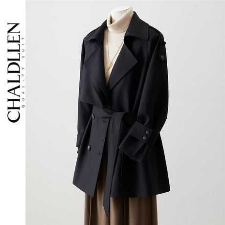 Small Hepburn woolen coat women's coat autumn winter 2024 new model